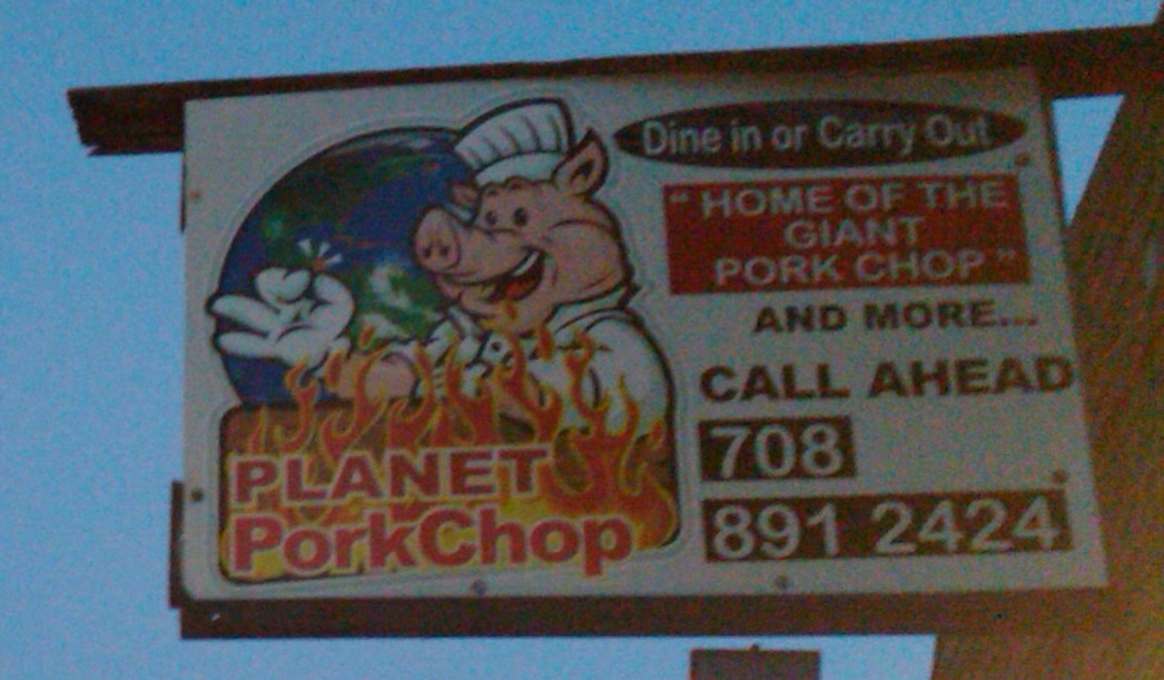 Planet Porkchop Sign - Calumet City