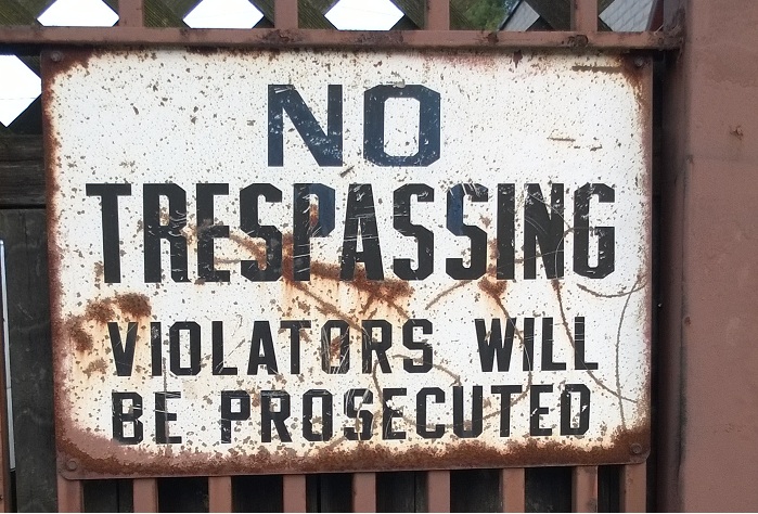 No Trespassing. No Selling Allowed